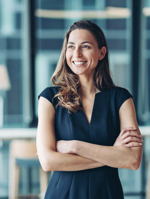 Portrait of a businesswoman standing in the office